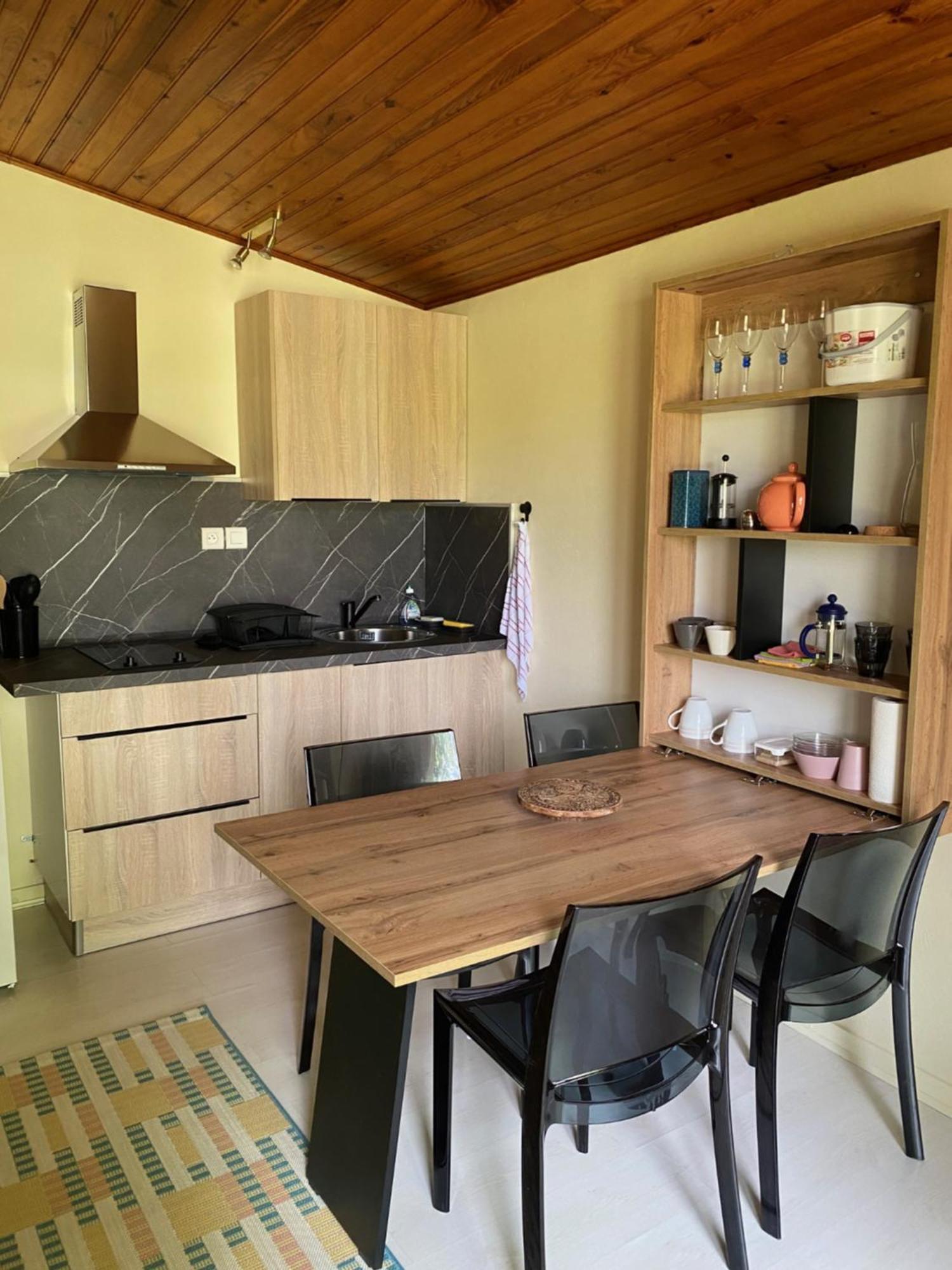 Appartement Avec Jardin Le Porge Bagian luar foto